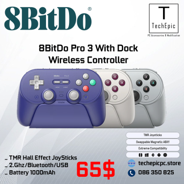 8BitDo Pro 3 Wireless With Dock
