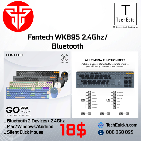 Fantech WK895 Wireless Bluetooth