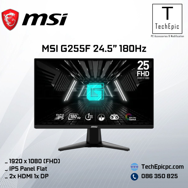 MSI G255F 24.5" 180Hz