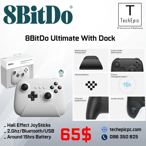 8Bitdo Ultimate Hall Dock Wireless Bluetooth