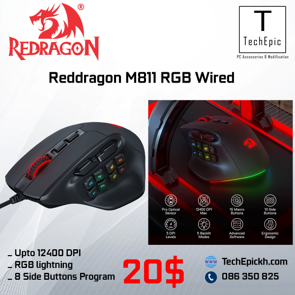 Reddragon M811 RGB Wired