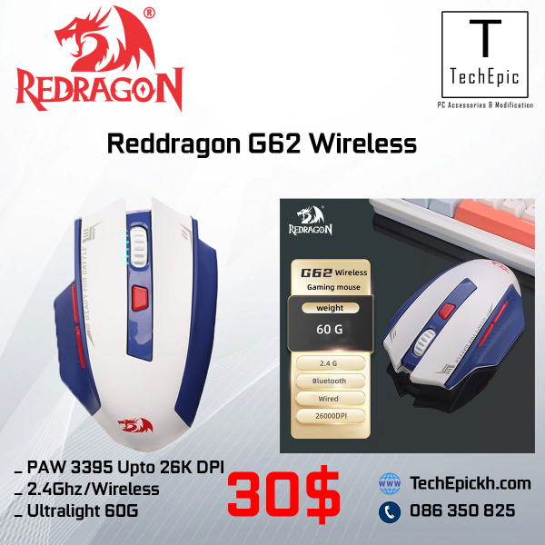 Reddragon G62 Wireless Bluetooth