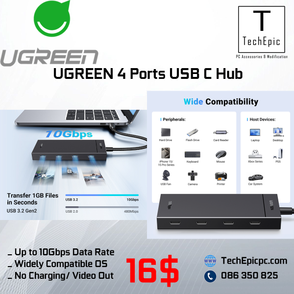 UGREEN 4 Ports USB C Hub