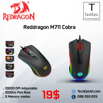 Reddragon M711 Black Wired