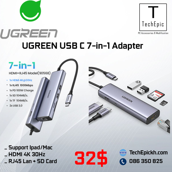 UGREEN 7 in 1 USB C Adapter