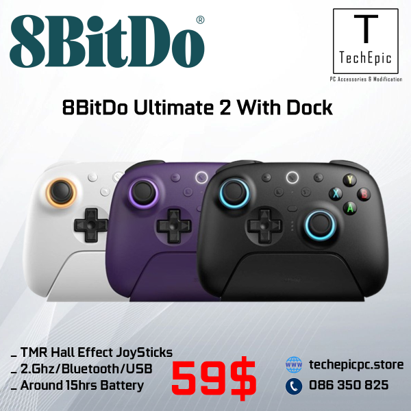 8BitDo Ultimate 2 TMR Dock 2.4G BT