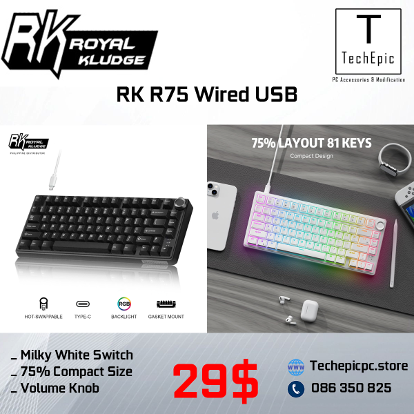 RK R75 Wired USB