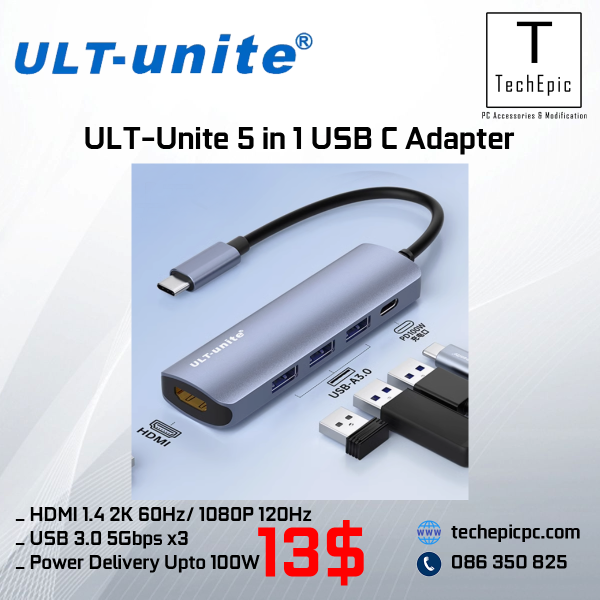 ULT Unite 5 in 1 USB C Adapter